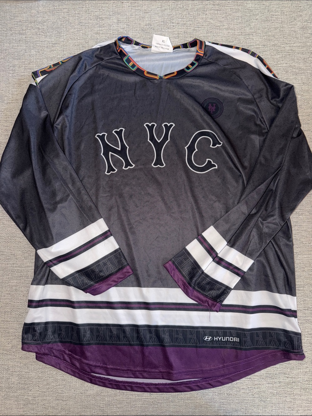 METS CITI CONNECT CLAY HOLMES HOCKEY JERSEY GIVEAWAY XL